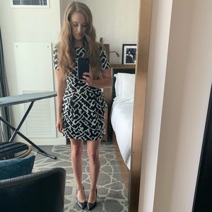 French Connection black and white abstract dress